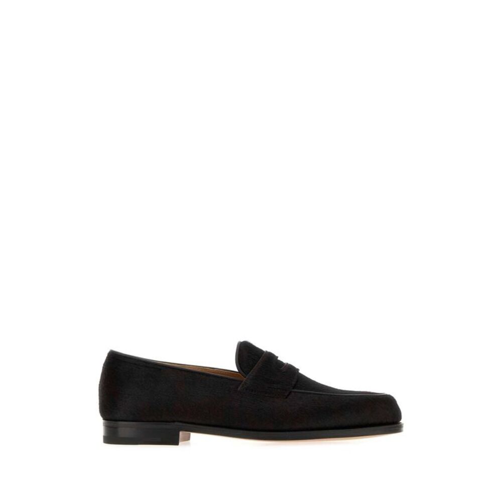 John Lobb Men Two-Tone Calf Hair Lopez Loafers